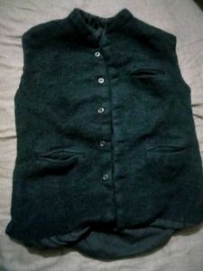 Sleeveless Black Vest