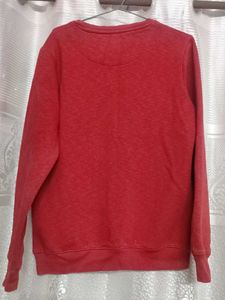 Red Crew Neck Sweatshirt