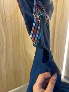 NEW Stunning Blue Sequin Gown