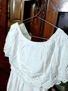 White off shoulder Maxi Dress