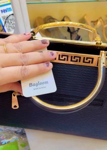 Elegant Two-Tone Handbag