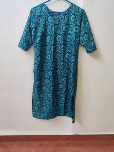 Teal Printed Kurta for women 👗