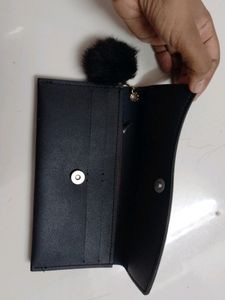 Stylish Black And Blue Everyday Wallet