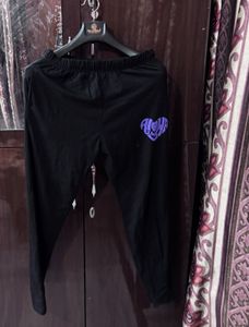 Black Pant with Aloha Heart Print