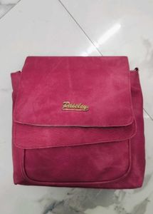 Pink Paisley Flap Crossbody Bag