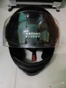 Glossy Black Motorcycle Helmet