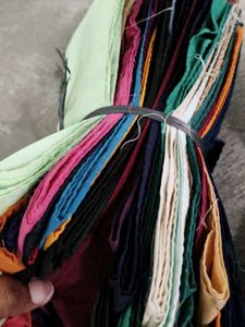 Fabric Pieces - polyester  95 Piece saree fall
