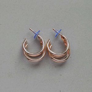 Rose Gold Double Hoop Earrings