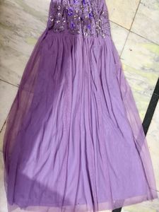 Purple Embellished Gown