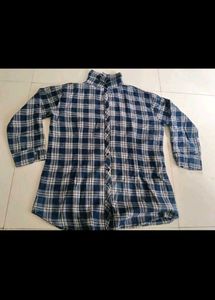 Stylish Blue Plaid Button-Up Shirt
