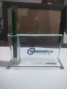 Branded Pen with Glass Holder