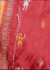 ikkat print cotton saree