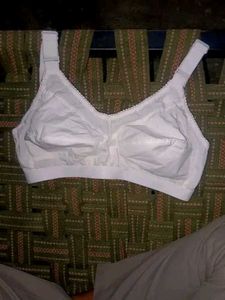 Off White Non Padded Bra