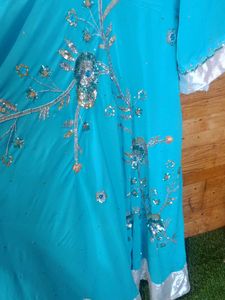 Beautiful Blue Embellished Lehenga Choli