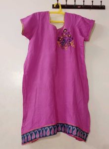 Pink Embroidered Kurta 🩷