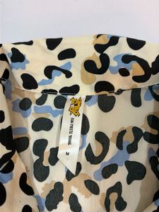 Leopard Print Button-Up Shirt