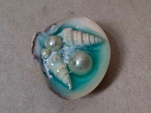 Seashell Pearl Fridge Magnet