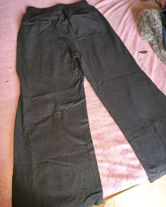black wide leg pants