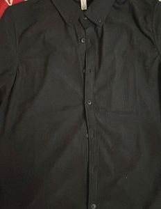 Men’s Classic Black Button-Down Shirt