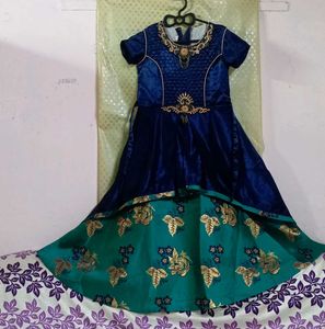 Flower Print Beautiful Gown