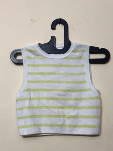 Striped Cropped Sleeveless Top