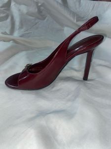 ZARA Slingback Maroon Heels- Never Used