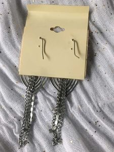 Silver Heart Earrings &amp; Bracelet Set