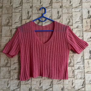 Pink Crop Tee