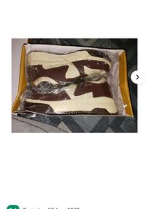 Stylish Brown &amp; Beige Sneakers