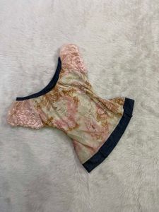 Floral Lace Sleeve Top