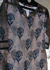 Stylish Printed Cotton Kurta
