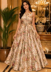 Beautiful Floral Ethnic Gown