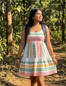Boho Tiered Embroidered Summer Dress