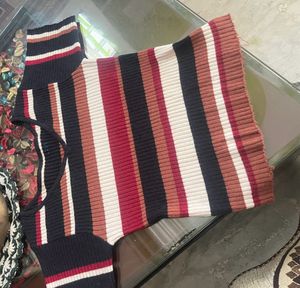 Striped Ribbed Knit Top