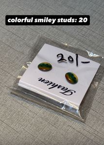 Set of 5 Earrings Studs
