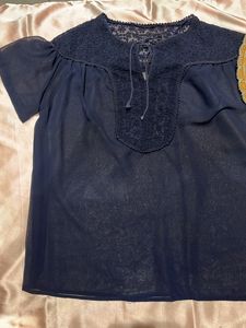 Like New Sheer Blue Top👌