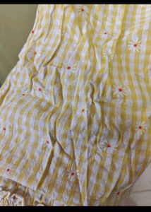 Cute Yellow Gingham Dress