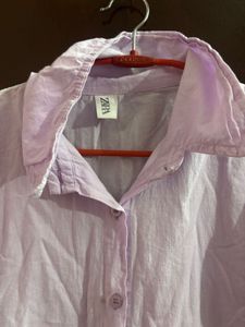 Light Purple Button-Up Shirt