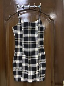 Black & White Plaid Mini H&M Dress/Brand new condi