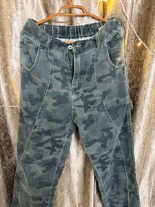 Camouflage Denim Pants