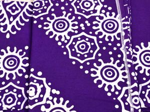 Batik print Bed Cover with pillow covers