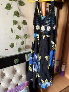 Chic Floral Crochet Dress