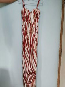 Sequin Embellished Maxi Dress