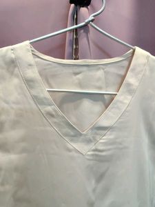 Cream Bell Sleeve Top