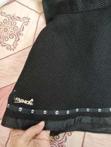 Girls' Black Dress with White Shrug