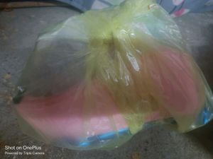 hand bag with mystry snacks