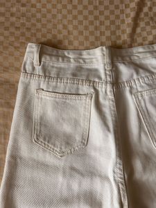 Urbanic High Rise Straight Fit White Jeans