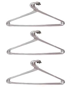Rust-Resistant Stainless Steel Hanger Pack of 12