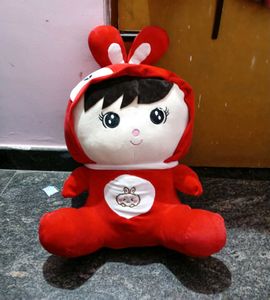 Cute Red Giant Bunny Plush Toy