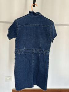 Denim Collared Button-Up Dress
